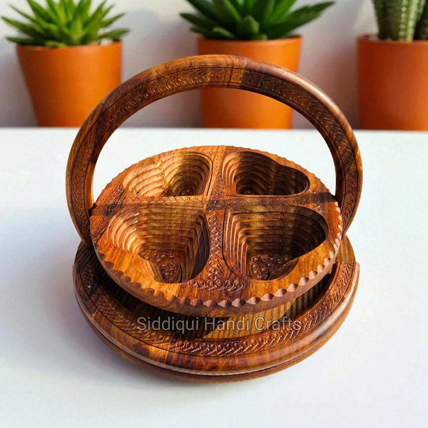 Wooden Dry Fruit Handcrafted