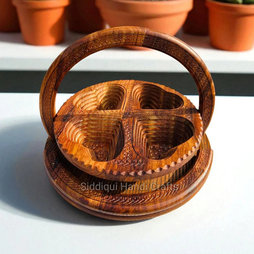 Wooden Dry Fruit Handcrafted