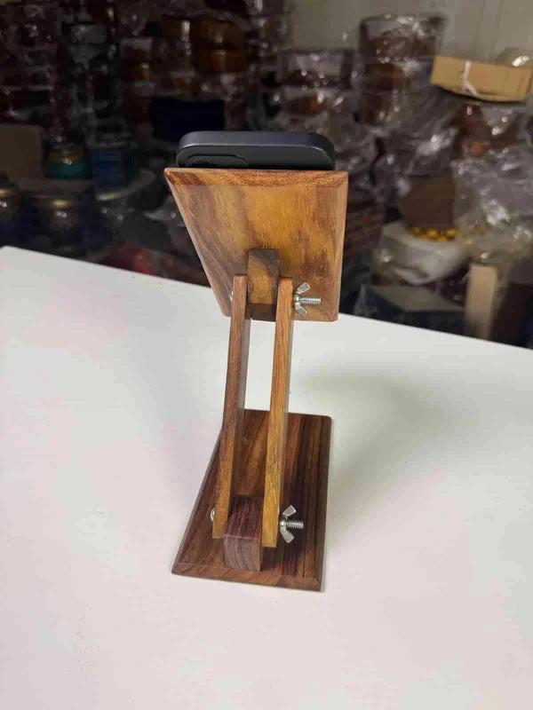 Wooden Phone Stand for Desk
