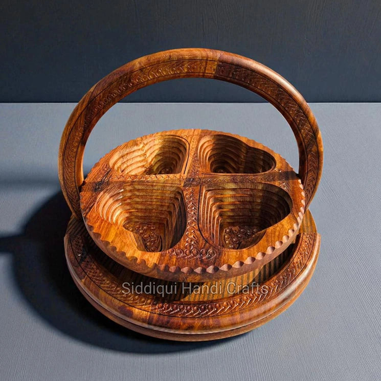 Wooden Dry Fruit Handcrafted