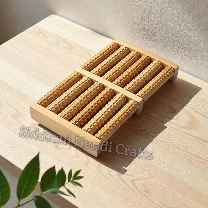 Wooden Foot Massager Relaxing Roller For Pain Relief