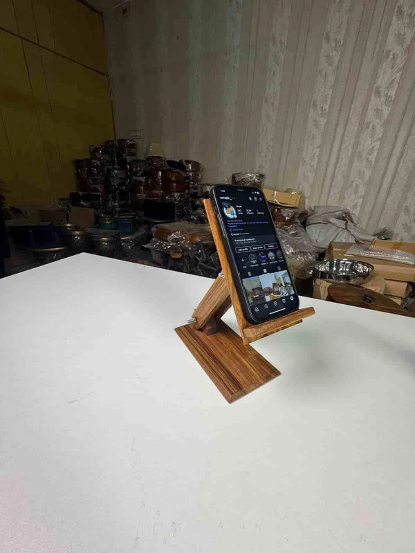 Wooden Phone Stand for Desk